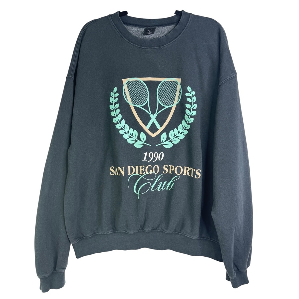 Urban Outfitters Graphic‎ Crewneck 1990 San Diego Sports Club Sweatshirt Large L